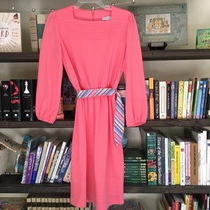 Vintage Cora’s Closet dress with striped belt
